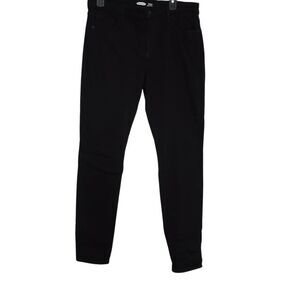 Old Navy Women's Size 12 Black Rockstar Super Skinny Built in Warm Jeans